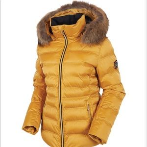 Sunice Women's Fiona Waterproof Quilted Stretch Ski Jacket w/Removable Fur Ruff
